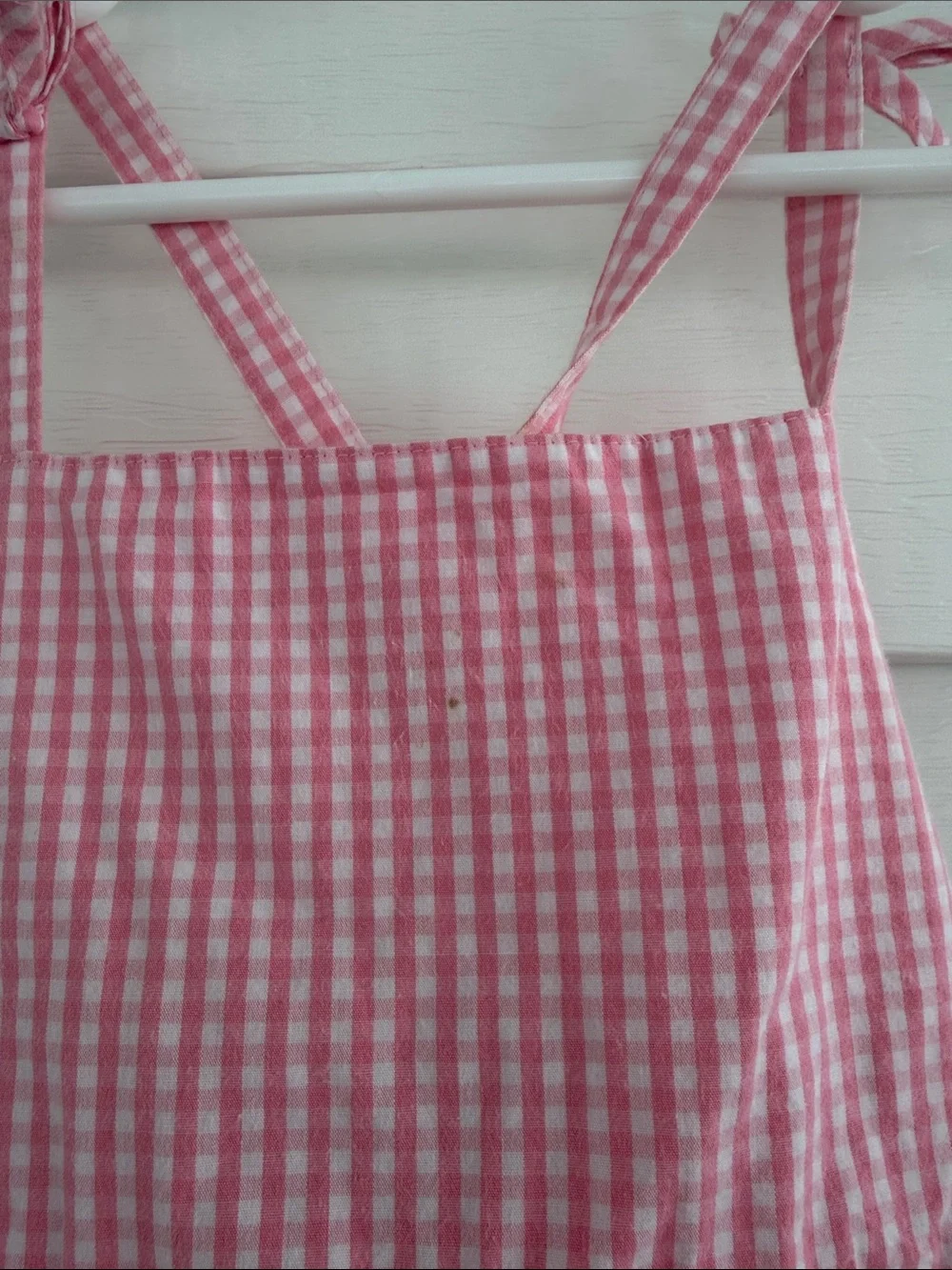 NWT Vintage Gymboree Pink Gingham Sundress Girls Size 3 Y2K Embroidered Floral